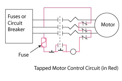 tapped motor control circuit